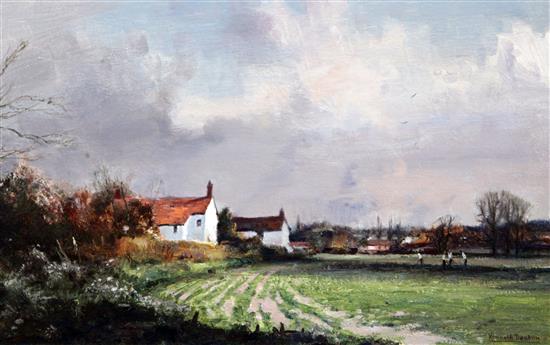Kenneth Denton R.S.M.A. (b.1932) Cottage at Elsing(-)